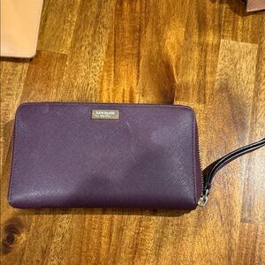 Kate Spade Plum Wristlet Clutch